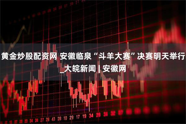 黄金炒股配资网 安徽临泉“斗羊大赛”决赛明天举行_大皖新闻 | 安徽网