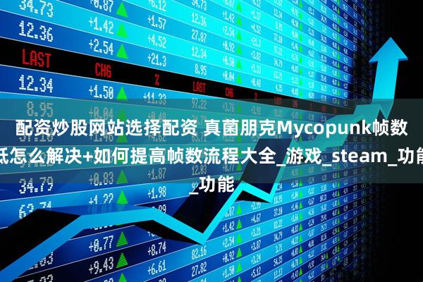 配资炒股网站选择配资 真菌朋克Mycopunk帧数低怎么解决+如何提高帧数流程大全_游戏_steam_功能